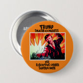 Trump smask Congress Ronde Button 7,6 Cm (Voorkant /achterkant)