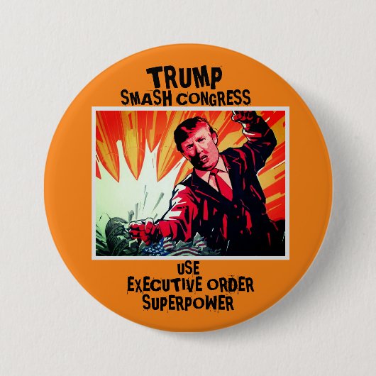 Trump smask Congress Ronde Button 7,6 Cm (Voorkant)