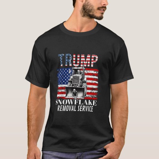 Trump Sneeuwvlok Verwijdering Service Grappige Don T-shirt (Voorkant)