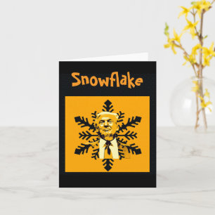 Trump/Sneeuwvlokje Wenskaart Kaart