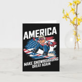 Trump Snowboard VS - Maak snowboarden weer geweldi Kaart (Gele Bloem)