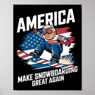 Trump Snowboard VS - Maak snowboarden weer geweldi Poster