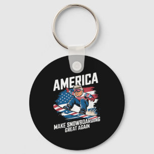Trump Snowboard VS - Maak snowboarden weer geweldi Sleutelhanger