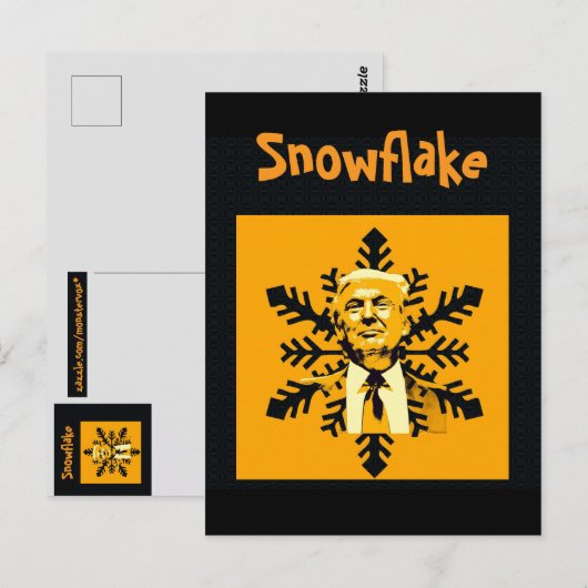 Trump/Snowflake-Briefkaart Briefkaart (Voorkant / Achterkant)
