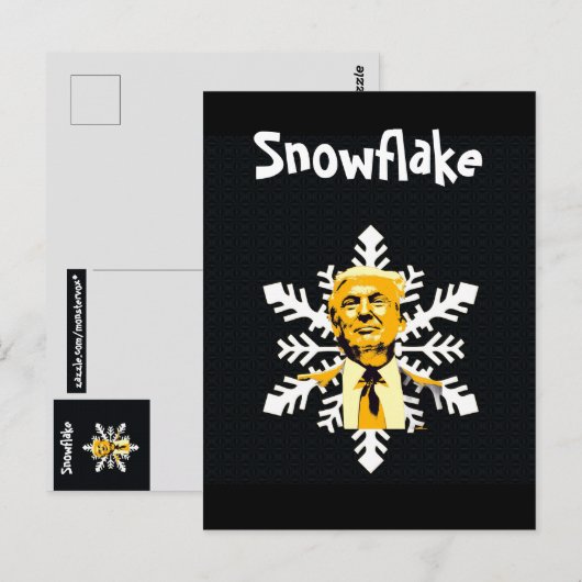 Trump/Snowflake-Briefkaart Briefkaart (Voorkant / Achterkant)