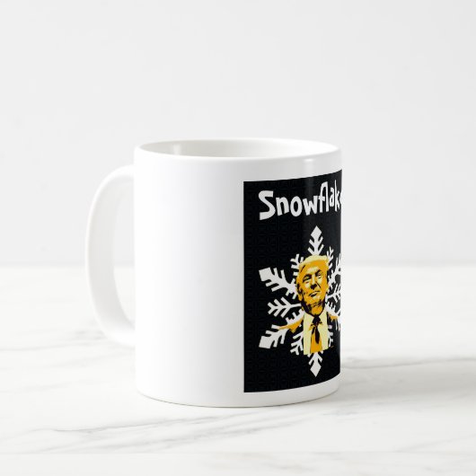 Trump/Snowflake Coffee Mug Koffiemok (Voorkant links)