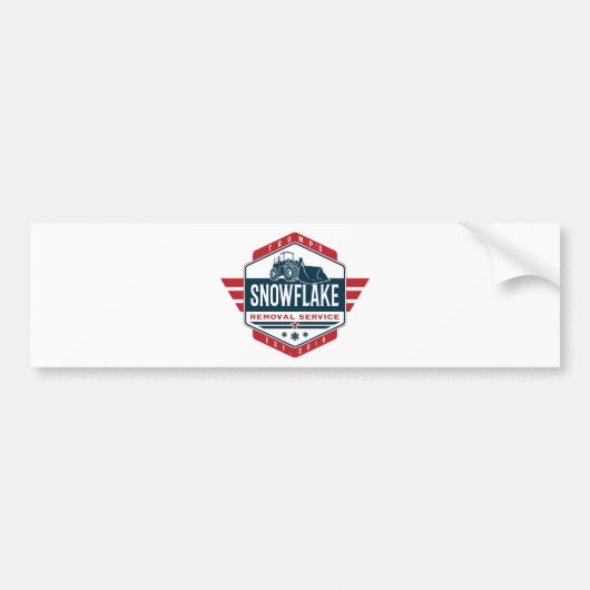 TRUMP Snowflake Removal Service Election Novelty Bumpersticker (Voorkant)