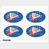 Trump Space Force Ovale Sticker (Vel)