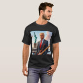 Trump speelt gitaar bij Statue Liberty T-shirt (Voorkant volledig)
