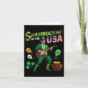 Trump speelt gitaar Shamrockin in de Verenigde Sta Kaart