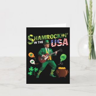 Trump speelt gitaar Shamrockin in de Verenigde Sta Kaart