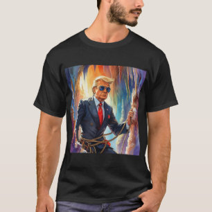 Trump Spelunking Caving in een prachtige grot MAGA T-shirt