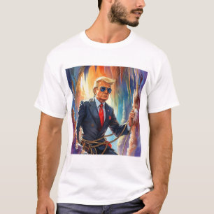 Trump Spelunking Caving in een prachtige grot MAGA T-shirt