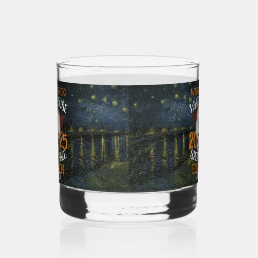 TRUMP Sperma Walvis Explosie WITTE HUIS 2025 Whisky Glas (Rechts)