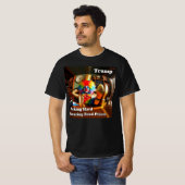 Trump - spottende Cartoon T-shirt (Voorkant volledig)