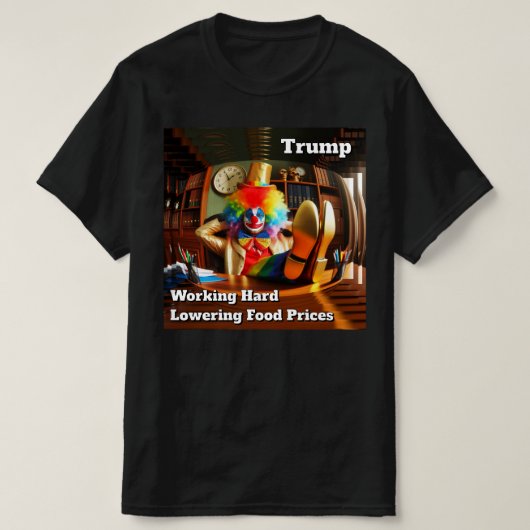 Trump - spottende Cartoon T-shirt (Design voorkant)