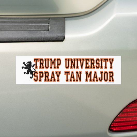 TRUMP SPRAY TAN MAJOR BUMPERSTICKER (Op auto)