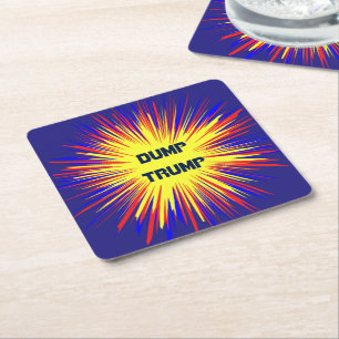 Trump Square Paper Onderzetter