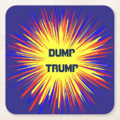 Trump Square Paper Onderzetter (Voorkant)