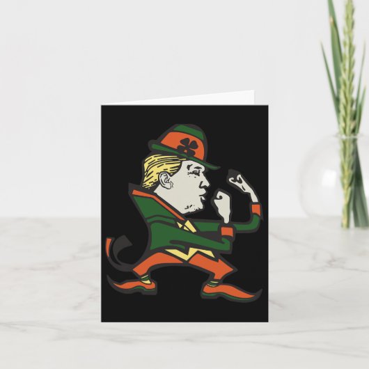 Trump St. Paddy's Funny Trump St Patrick's Day Kaart (Voorkant)