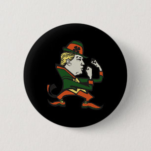 Trump St. Paddy's Grappige Trump St Patrick's Dag  Ronde Button 5,7 Cm