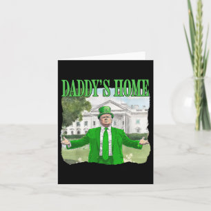 Trump St Patrick Day Papa is thuis Witte Huis Lepr Kaart