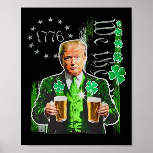 Trump St Patrick Day: We zien het volk onder de Am Poster (Voorkant)