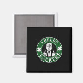 Trump St Patrick's Day Cheert Ers Shamrock Patrick Magneet (Voorkant / Achterkant)