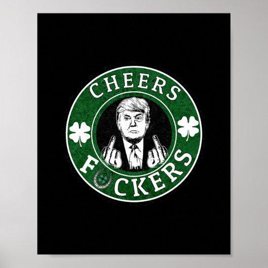 Trump St Patrick's Day Cheert Ers Shamrock Patrick Poster (Voorkant)