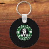 Trump St Patrick's Day Cheert Ers Shamrock Patrick Sleutelhanger (Voorkant)