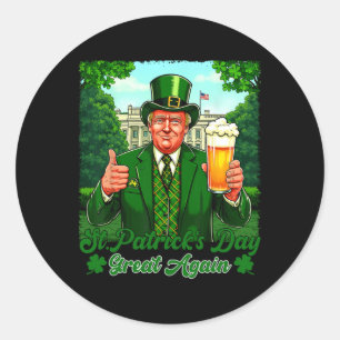 Trump St. Patrick's Day - Maak St. Patrick's Day G Ronde Sticker