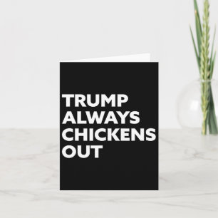 Trump steekt altijd kippen uit - Taco 1 Kaart