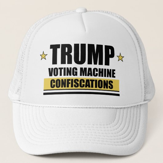 Trump Stemcomputers Inbeslagnames Hoed Trucker Pet (Voorkant)