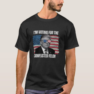 Trump stemt op veroordeelde misdadiger Retro 202 T-shirt