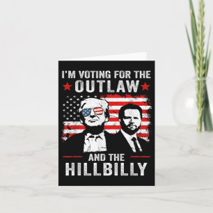 Trump stemt voor de outlaw en Hillbilly Trump Kaart