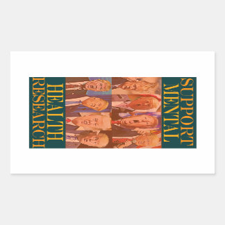 Trump—Steun geestelijke gezondheid Rechthoekige Sticker