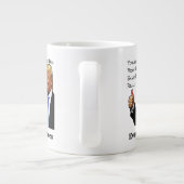 Trump steunt geweldige vader grote koffiekop (Achterkant)