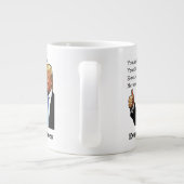 Trump steunt uw verjaardag als nationale feestdag grote koffiekop (Achterkant)