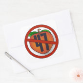 Trump-Sticker afzetten Vierkante Sticker (Envelop)