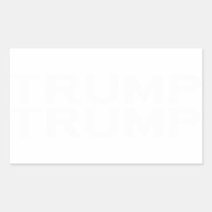 TRUMP Sticker in Highway Gothic White Letters