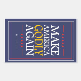 Trump - Sticker: Maak Amerika weer goddelijk Rechthoekige Sticker