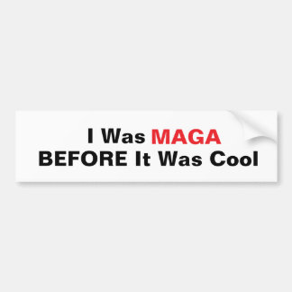 Trump-Sticker MAGA voor het cool was Bumpersticker