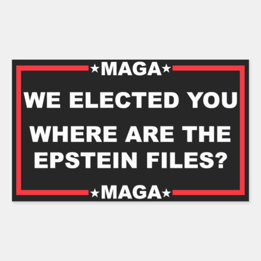 Trump-Stickers Rechthoekige Sticker (Voorkant)