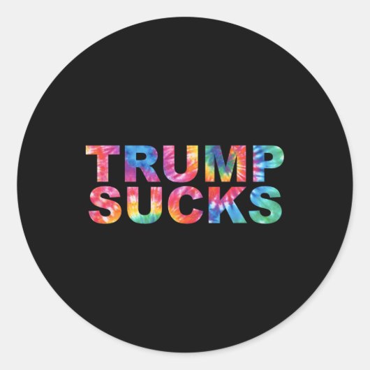 Trump Stop met doen alsof je racisme patriottisme  Ronde Sticker (Voorkant)