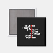 Trump Stop Pretending Your Racism Is Patriotism Magneet (Voorkant / Achterkant)