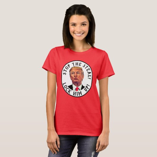 Trump stopt de stoomvergrendeling t-shirt (Voorkant volledig)