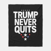 Trump stopt nooit met patriottische stemming Trump Fleece Deken (Voorkant)