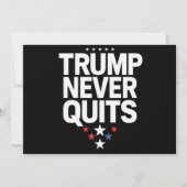 Trump stopt nooit met patriottische stemming Trump Kaart (Voorkant)