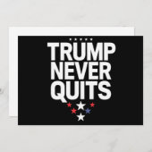 Trump stopt nooit met patriottische stemming Trump Kaart (Voorkant / Achterkant)