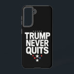 Trump stopt nooit met patriottische stemming Trump Samsung Galaxy Hoesje<br><div class="desc">Trump stopt nooit met patriottische stemming Trump 2024</div>